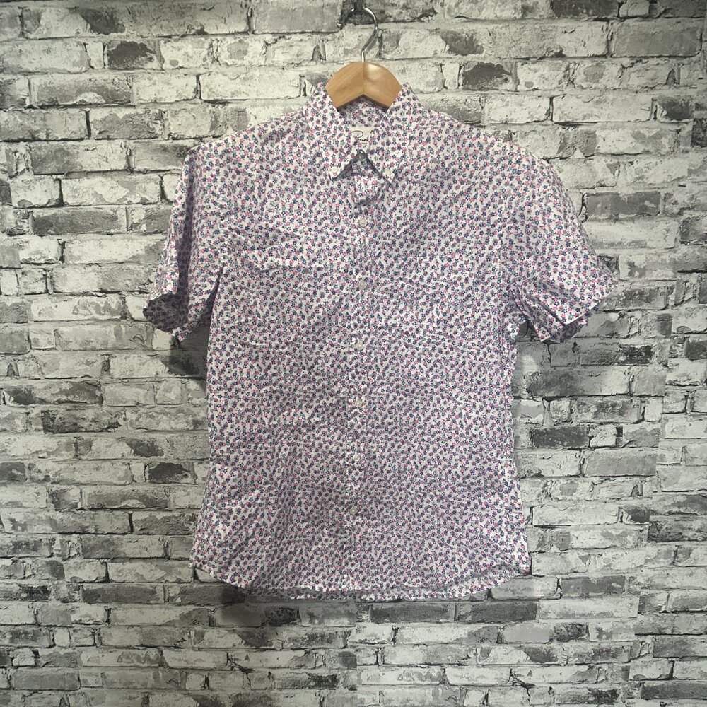 EUC Bonobos Men's Slim Fit Floral Print Cotton Button Up Shirt Size L